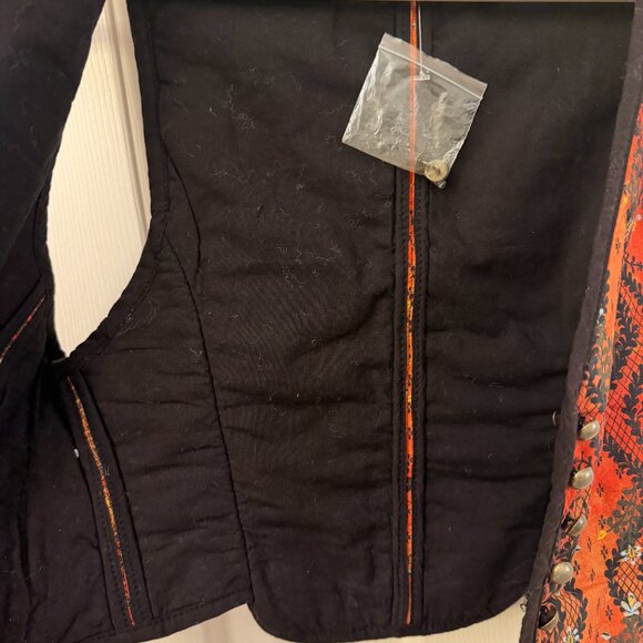 🆕 NWOT Free People | Gemini Quilted Vest in Rust Combo | XS - Picture 14 of 15